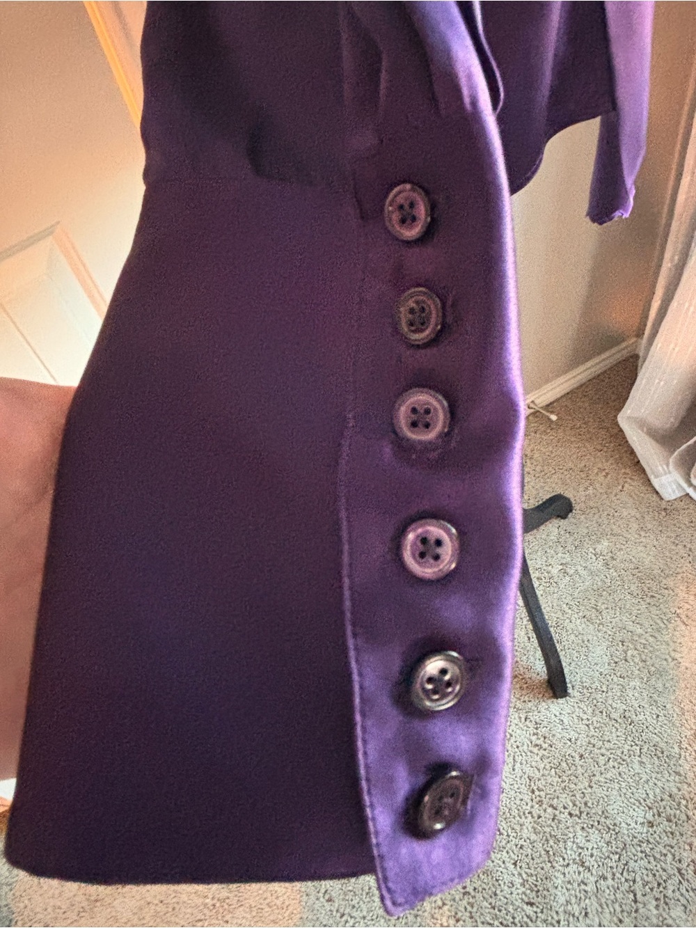 Ralph Lauren Collection Purple Label 100% Silk Satin Tie Neck Blouse Size 8 - Picture 6 of 16